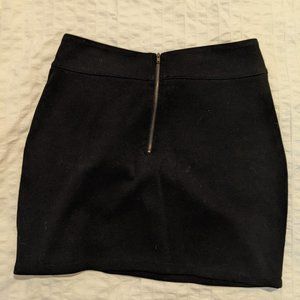 BDG Black mini skirt with zip back - size large